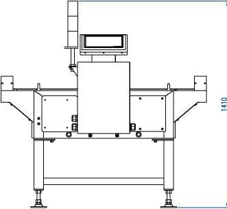 Auto Check Weigher C1200-60KG ± 2G Online Weighing Machine 60pieces/Min with alarm light for chemical cartons